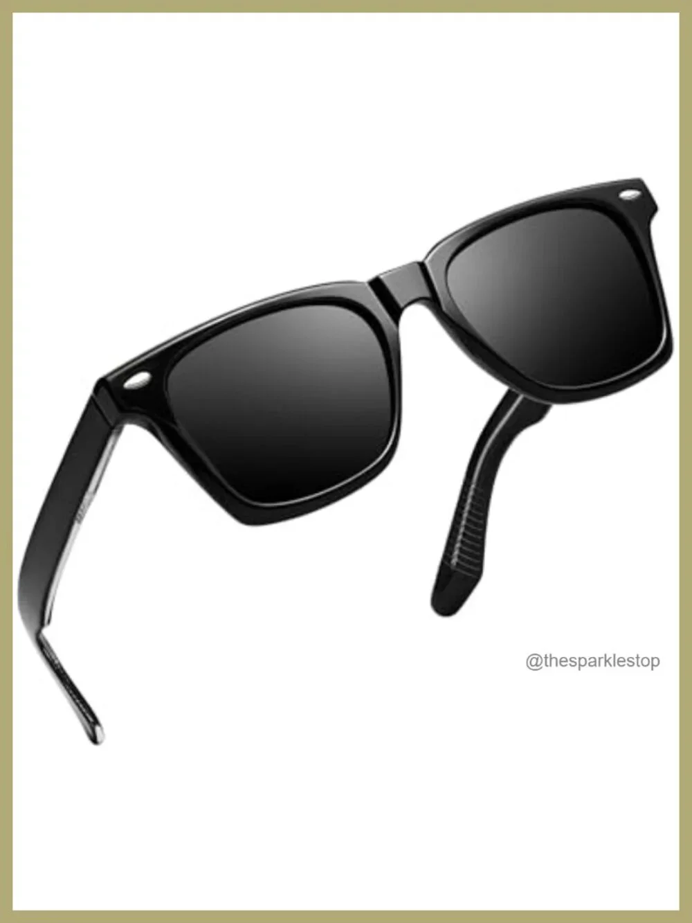Retro Square Polarized Sunglasses UV400 Protection Acetate TR90 Frame Men Women